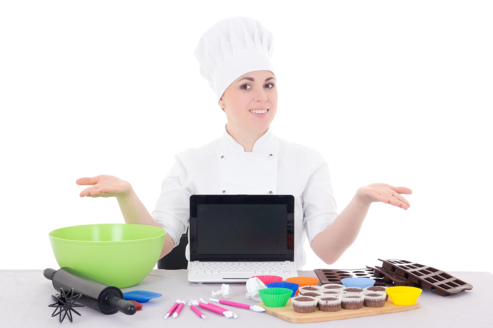 Cooking classroom with students